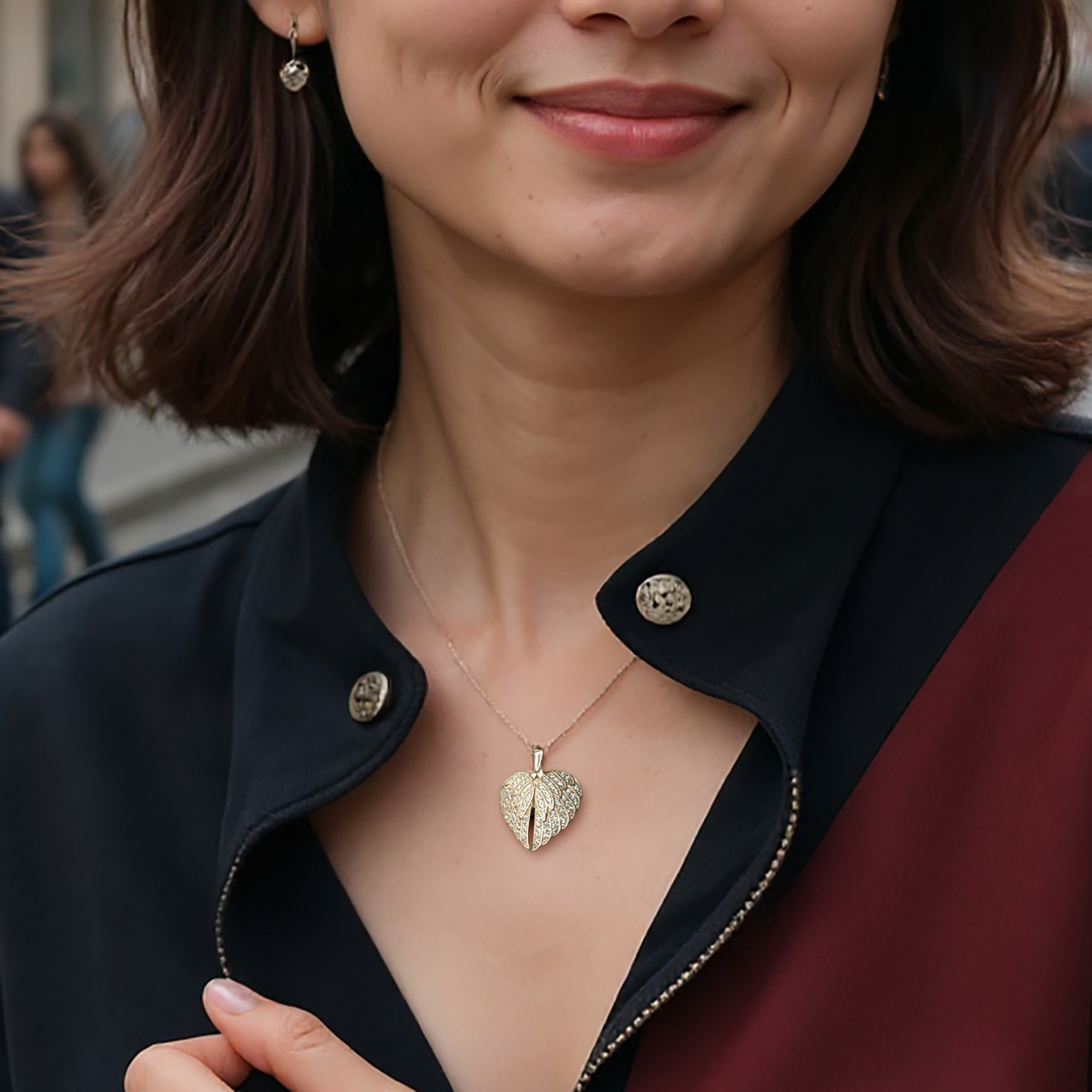 Wings of Love Customized Necklace