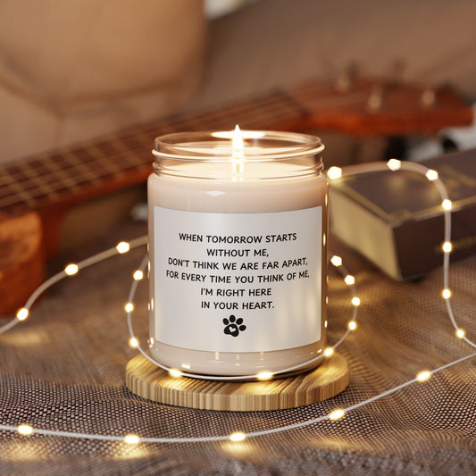 Pet Sympathy Scented Soy Candle Gifts