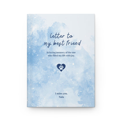 Personalized pet Loss Journal: Hardcover Memory Book for Grieving Pet Owners