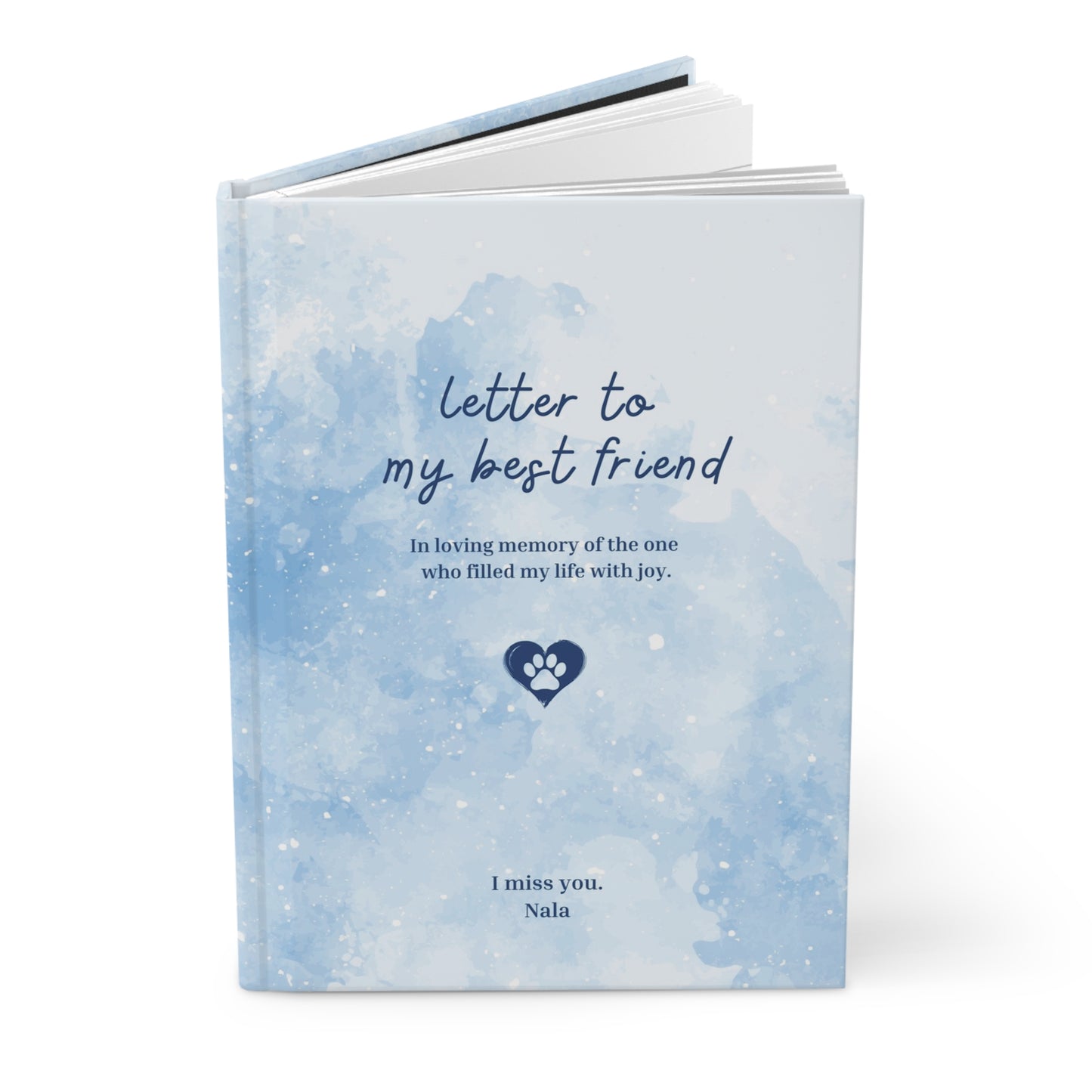 Personalized pet Loss Journal: Hardcover Memory Book for Grieving Pet Owners