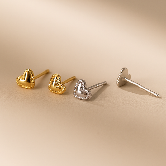 Heart Stud Earrings