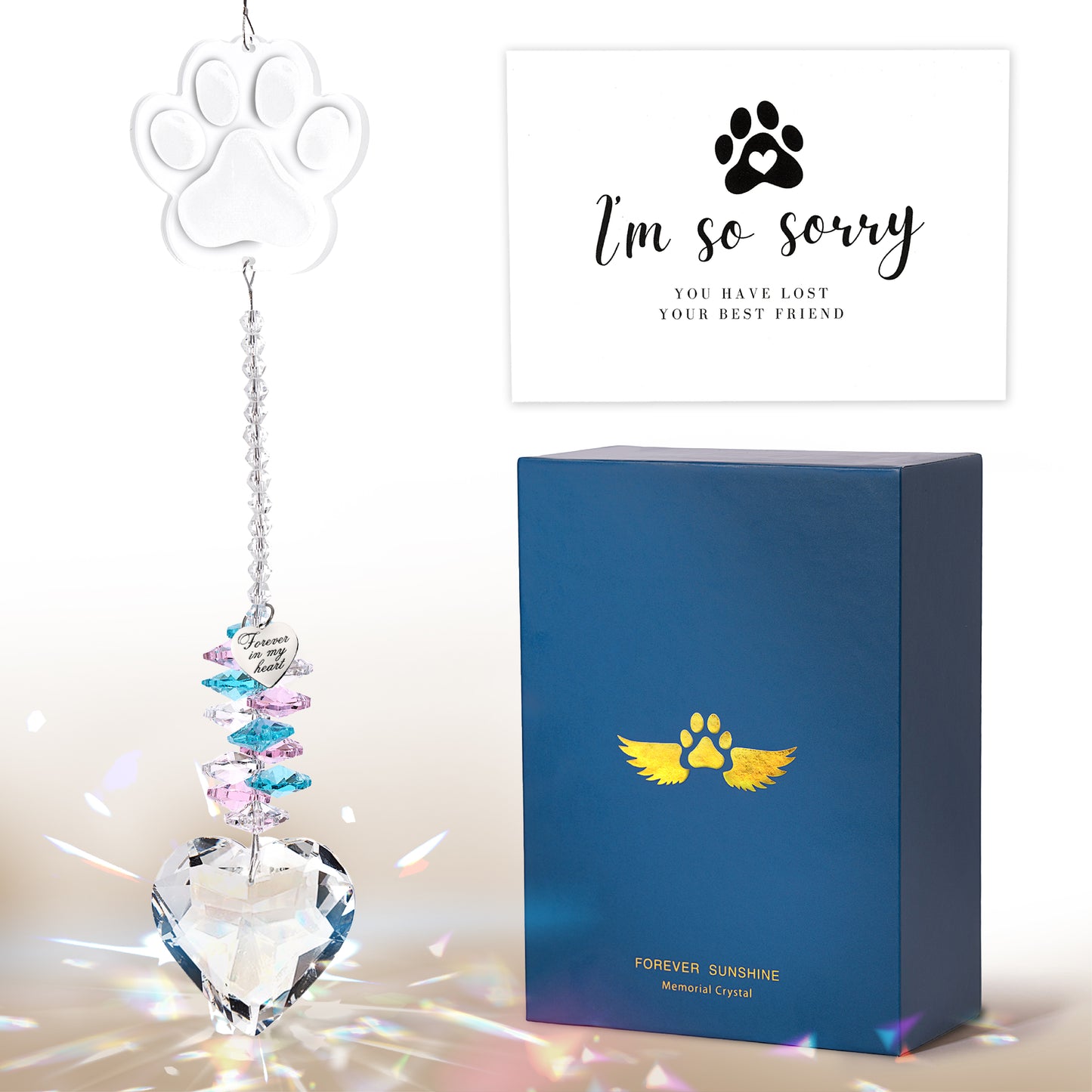 Pet Sympathy Gifts Crystal Sun-catcher