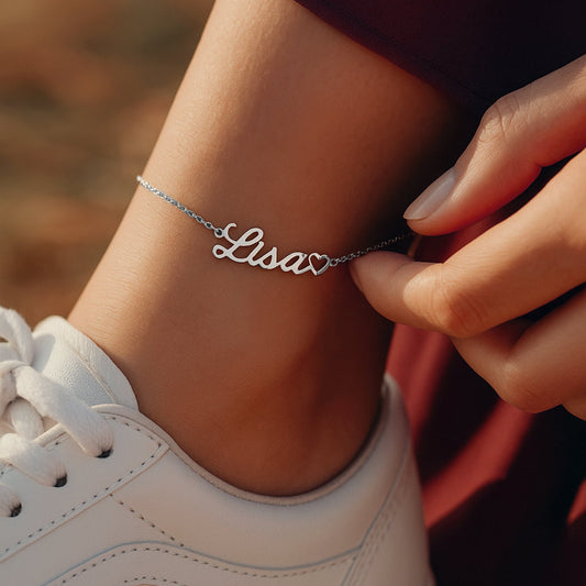 Name_Anklet_Silver_Heart