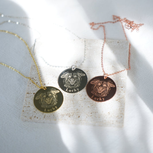 Pet Portrait Necklace