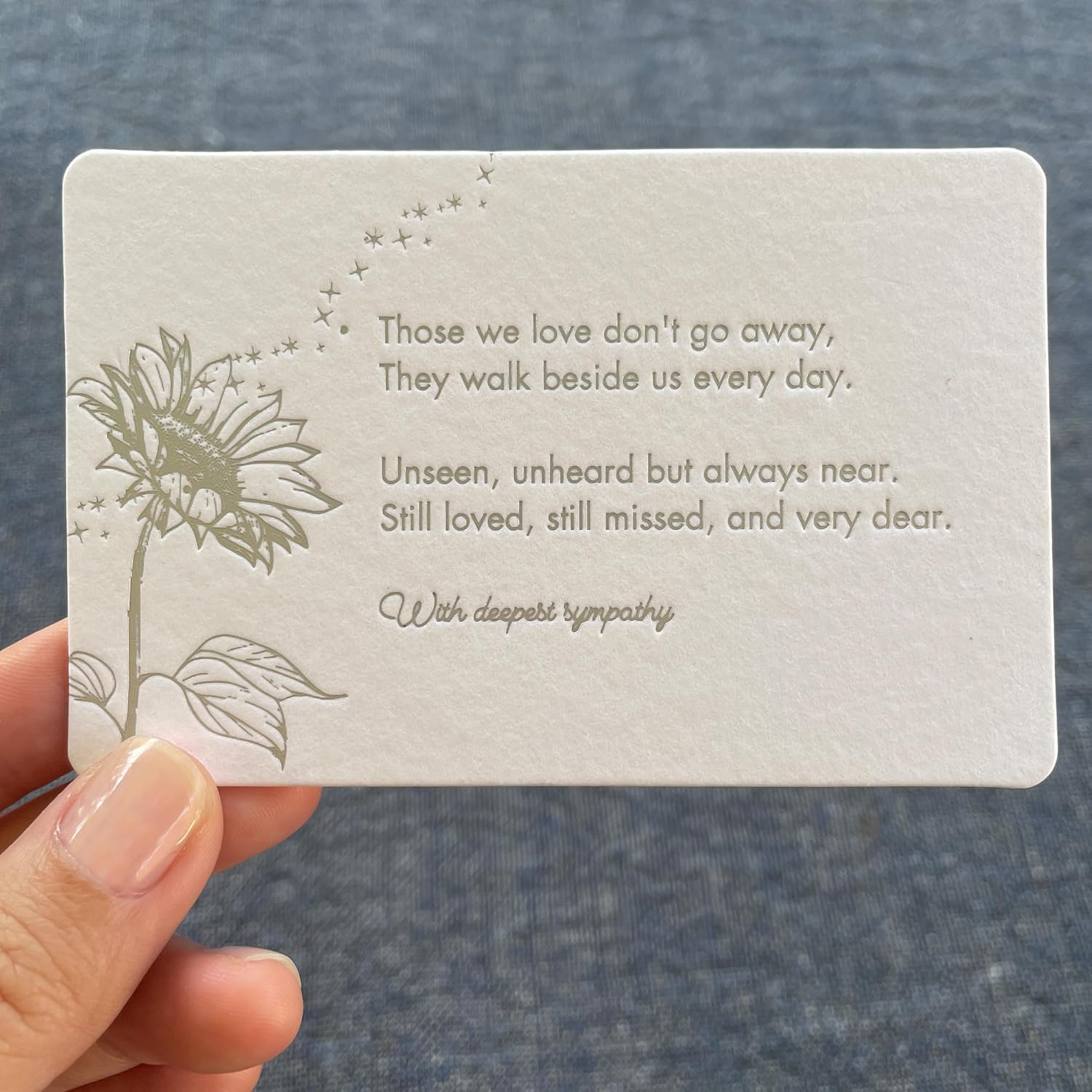 Sympathy card gift box