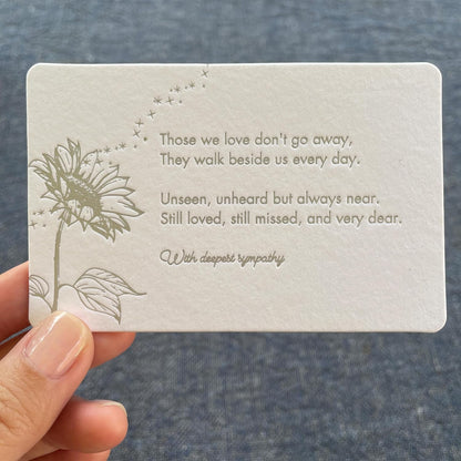 Sympathy card gift box