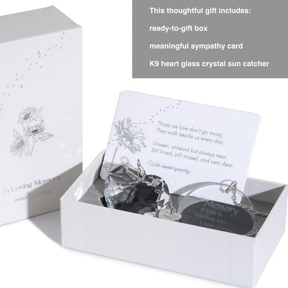Sympathy gift keepsake Crystal Memorial Sun Catcher