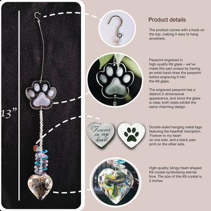 Pet Sympathy Gifts Crystal Sun-catcher