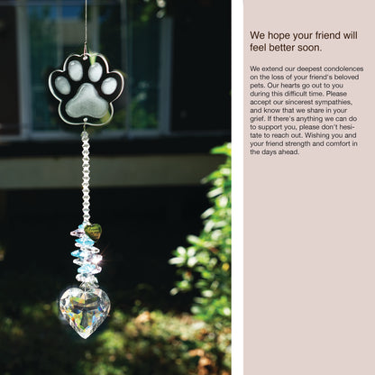 Pet Sympathy Gifts Crystal Sun-catcher