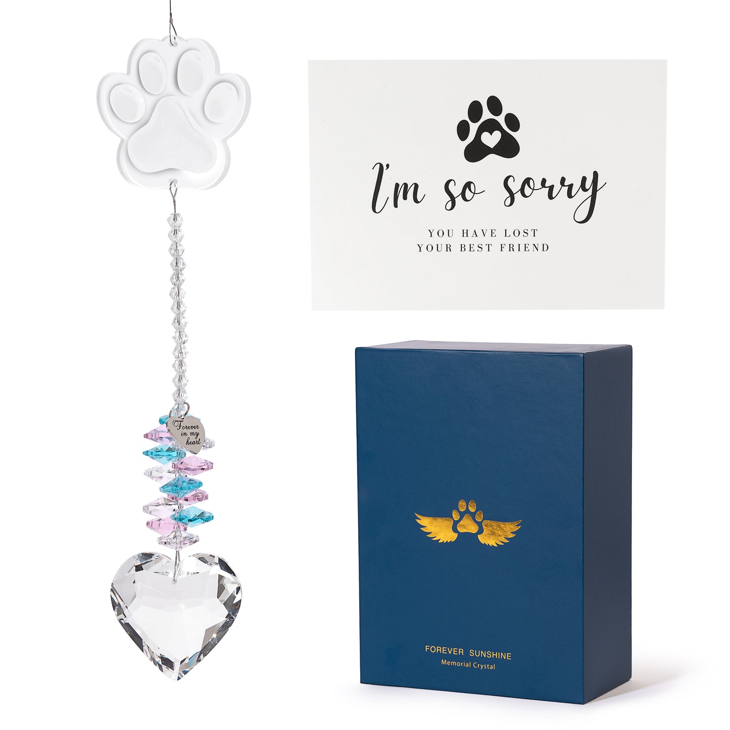 Pet Sympathy Gifts Crystal Sun-catcher