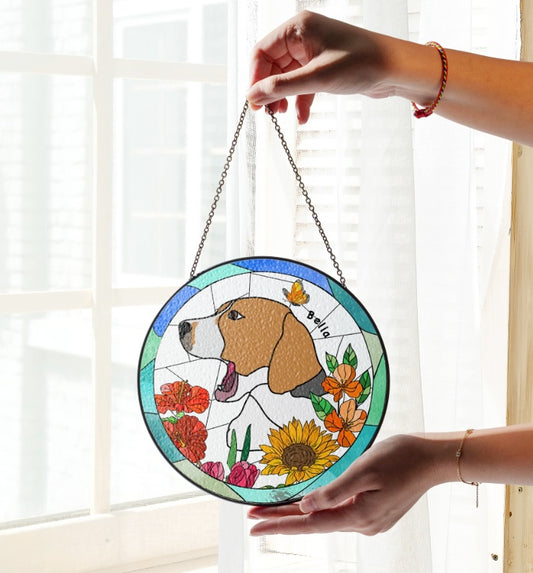 Stained Glass Suncatcher for Window Hanging