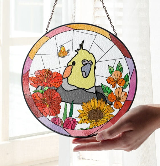 Stained Glass Suncatcher for Window Hanging